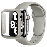 Furenfa Apple Watch 2 3 4 5 6 Se (38 mm) Uyumlu Kılıf Kasa ve Ekran Koruyucu 360 Tam Koruma - Haki