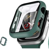Furenfa Apple Watch 2 3 4 5 6 Se (42 Mm) Uyumlu Nike Kılıf Kasa ve Ekran Koruyucu 360 Tam Koruma - Haki Yeşil