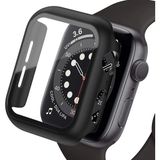Furenfa Apple Watch 2 3 4 5 6 Se (42 Mm) Uyumlu Nike Kılıf Kasa ve Ekran Koruyucu 360 Tam Koruma - Siyah