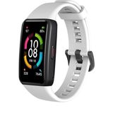 Furenfa Huawei Band 6 ve Honor Band 6 Uyumlu Soft Silikon Kordon Kayış - Beyaz