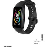 Furenfa Huawei Band 6 ve Honor Band 6 Uyumlu Soft Silikon Kordonu - Siyah