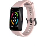 Furenfa Huawei Band 6 ve Honor Band 6 Uyumlu Soft (Yüksek Kalite) Silikon Kordon Kayış - Pudra
