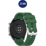 Furenfa Huawei Gt / Gt2 / Gt2 Pro / Gt3 / Gt 3 Pro - Honor Magic Watch 2 46MM -Samsung Gear Watch 46MM Silikon Kordon - Yeşil