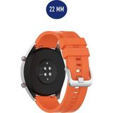Furenfa Huawei Watch Gt 2 Pro / Gt 3 Pro (46mm) - Samsung Galaxy Watch 46MM / 3 45MM Kordon Kayış - Turuncu
