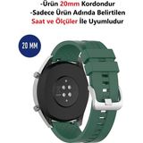 Furenfa Samsung Galaxy Watch 3 (41mm) / Watch 1 (42mm) Uyumlu Yüksek Kalite Kordon - Yeşil