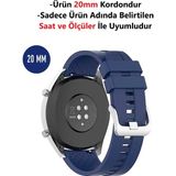 Furenfa Samsung Galaxy Watch Active 2 / Active 1 / Watch 3 (41mm) Uyumlu Kordon Kayış - Lacivert