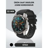 Furenfa Samsung Gear S3 Frontier-Classic / Galaxy Watch 3 (45MM) - Watch 1 (46MM) Çizgi Desenli Kordon - Siyah