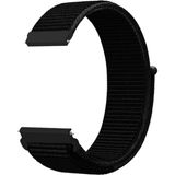 Furenfa Samsung Gear S3 Frontier-Classic/ Samsung Galaxy Watch 3 (45MM)- Watch 1 (46MM) Hasır Dokuma Kordon - Siyah