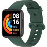 Furenfa Xiaomi Mi Watch Lite Kordon Akıllı Saat Bileklik Kordonu Silikon Kayış Kordon - Yeşil