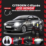 Furens Citroen C-Elysee 2010-2023 Uzun Far Uyumlu Şimşek Etkili LED Xenon Light Series H1 - Beyaz