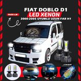 Furens Fiat Doblo D1 2000-2005 Uzun Far Uyumlu Şimşek Etkili LED Xenon Pro Series H1 - Beyaz