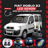 Furens Fiat Doblo D2 2006-2012 Kısa Far Uyumlu Şimşek Etkili LED Xenon Pro Series H7 - Beyaz