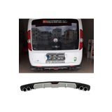 Furens Fiat Doblo D3 D4 Difüzör Arka Tampon Eki 4 Egzoz Çıkışlı Gri