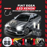 Furens Fiat Egea 2015-2023 Kısa Far Uyumlu Şimşek Etkili LED Xenon Premium Series H7 - Beyaz