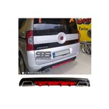 Furens Fiat Fiorino Difüzör Arka Tampon Eki 2 Egzoz Çıkışlı Kırmızı Lüx Tip