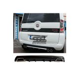 Furens Fiat Fiorino Difüzör Arka Tampon Eki 2 Egzoz Çıkışlı Siyah Lüx Tip