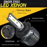 Furens Fiat Linea 2007-2017 Uzun Far Uyumlu Şimşek Etkili LED Xenon Premium Series H1