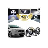 Furens Fiat Linea Uyumlu, Universal Mercekli Led Angel Sis Farı, 76mm Beyaz Renk