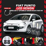 Furens Fiat Punto 2006-2017 Uzun - Kısa Far Uyumlu Şimşek Etkili Led Xenon Premium Series H4 - Beyaz