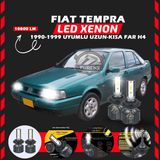 Furens Fiat Tempra Uzun - Kısa Far Uyumlu Şimşek Etkili Led Xenon Premium Series H4 - 1 - Beyaz