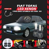 Furens Fiat Tofaş Sis Farı Uyumlu Şimşek Etkili Led Xenon Premium Series H3 - 1 - Beyaz