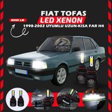 Furens Fiat Tofaş Uzun - Kısa Far Uyumlu Şimşek Etkili Led Xenon Light Series H4 - 1 - Beyaz