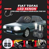 Furens Fiat Tofaş Uzun - Kısa Far Uyumlu Şimşek Etkili Led Xenon Premium Series H4 - 1 - Beyaz