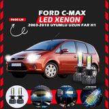 Furens Ford C-Max 2003-2010 Uzun Far Uyumlu Şimşek Etkili LED Xenon Pro Series H1 - Beyaz