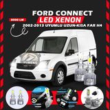 Furens Ford Connect 2002-2013 Uzun - Kısa Far Uyumlu Şimşek Etkili Led Xenon Performance Series H4 - Beyaz