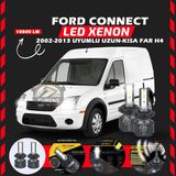 Furens Ford Connect 2002-2013 Uzun - Kısa Far Uyumlu Şimşek Etkili Led Xenon Premium Series H4 - Beyaz