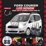 Furens Ford Courier 2007-2014 Kısa Far Uyumlu Şimşek Etkili Led Xenon Premium Series H1 - Beyaz