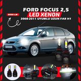 Furens Ford Focus 2.5 2008-2011 Uzun Far Uyumlu Şimşek Etkili Led Xenon Light Series H1 - Beyaz