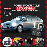Furens Ford Focus 2.5 2008-2011 Uzun Far Uyumlu Şimşek Etkili Led Xenon Premium Series H1 - Beyaz