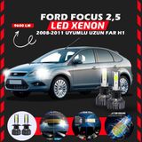 Furens Ford Focus 2.5 2008-2011 Uzun Far Uyumlu Şimşek Etkili LED Xenon Pro Series H1 - Beyaz