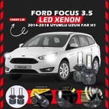 Furens Ford Focus 3.5 2014-2018 Uzun Far Uyumlu Şimşek Etkili Led Xenon Premium Series H1 - Beyaz