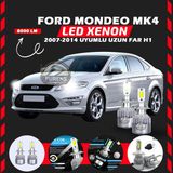 Furens Ford Mondeo Mk4 2007-2014 Uzun Far Uyumlu Şimşek Etkili Led Xenon Performance Series H1 - Beyaz