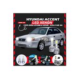 Furens Hyundai Accent Admira 1999-2006 Uzun-Kısa Far Uyumlu Şimşek Etkili Led Xenon Performance Series H4
