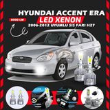 Furens Hyundai Accent Era 2006-2012 Sis Farı Uyumlu Şimşek Etkili LED Xenon Performance Series H27 - Beyaz