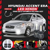 Furens Hyundai Accent Era 2006-2012 Sis Farı Uyumlu Şimşek Etkili LED Xenon Premium Series H27 - Beyaz