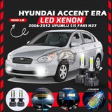 Furens Hyundai Accent Era 2006-2012 Sis Farı Uyumlu Şimşek Etkili LED Xenon Pro Series H27 - Beyaz