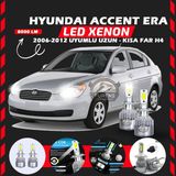 Furens Hyundai Accent Era 2006-2012 Uzun-Kısa Far Uyumlu Şimşek Etkili LED Xenon Performance Series H4 - Beyaz
