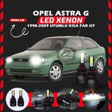 Furens Opel Astra G 1998-2009 Kısa Far Uyumlu Şimşek Etkili LED Xenon Light Series H7 - Beyaz