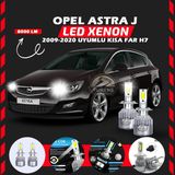 Furens Opel Astra J 2009-2020 Kısa Far Uyumlu Şimşek Etkili LED Xenon Performance Series H7 - Beyaz