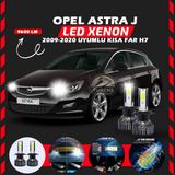 Furens Opel Astra J 2009-2020 Kısa Far Uyumlu Şimşek Etkili LED Xenon Pro Series H7 - Beyaz - 1