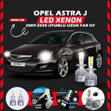 Furens Opel Astra J 2009-2020 Uzun Far Uyumlu Şimşek Etkili LED Xenon Performance Series H7 - Beyaz