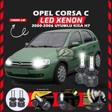 Furens Opel Corsa C 2000-2006 Kısa Far Uyumlu Şimşek Etkili LED Xenon Premium Series H7 - 1 - Beyaz