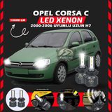 Furens Opel Corsa C 2000-2006 Uzun Far Uyumlu Şimşek Etkili LED Xenon Premium Series H7 - 1 - Beyaz
