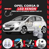 Furens Opel Corsa D 2006-2014 Uzun Far Uyumlu Şimşek Etkili LED Xenon Performance Series H1 - Beyaz