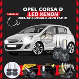 Furens Opel Corsa D 2006-2014 Uzun Far Uyumlu Şimşek Etkili LED Xenon Premium Series H1 - Beyaz