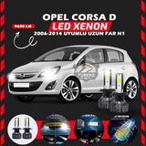 Furens Opel Corsa D 2006-2014 Uzun Far Uyumlu Şimşek Etkili LED Xenon Pro Series H1 - Beyaz